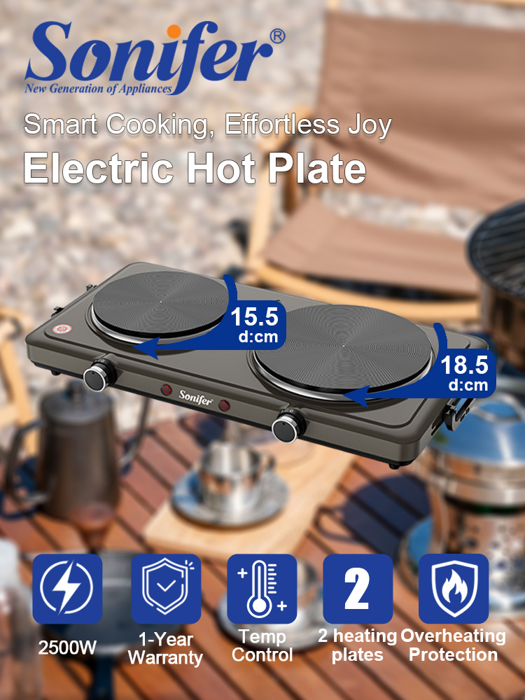 Hot Pot Portable Dual - سونيفر SF-3071 موقد كهربائي مزدوج 1500