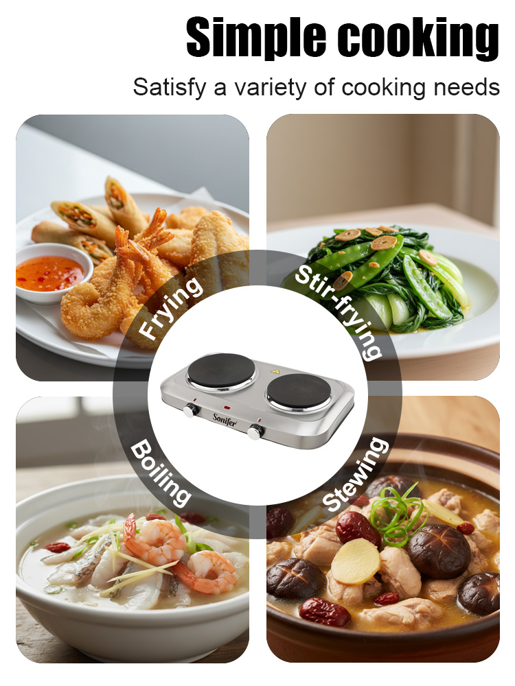 موقد كهربائي بشعلتين سونيفر SF - مراجعة Hot Pot Portable Dual وسعره