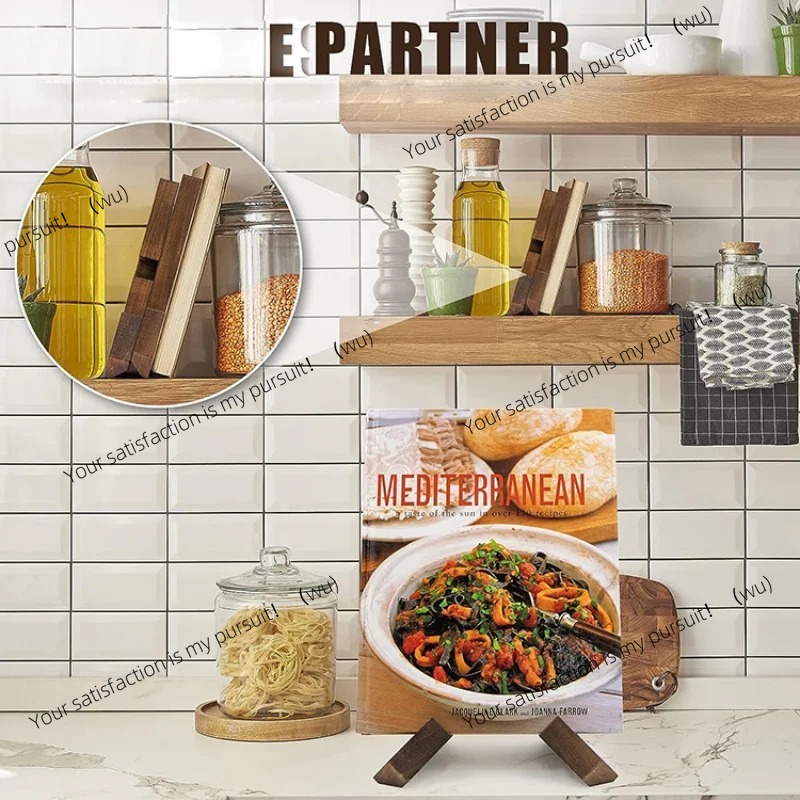 حامل كتب الطبخ الخشبي مصنوع يد - مراجعة Home Cooking Menu وسعره