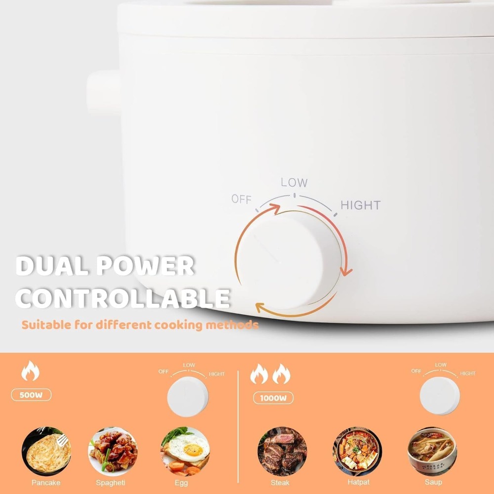 قدر كهربائي، سعة 3 لتر، قدر مح - مراجعة Hot Pot Portable Dual وسعره