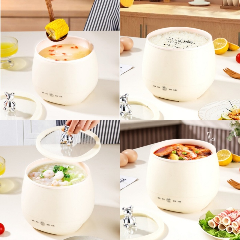 قدر كهربائي صغير سعة 1.8 لتر،  - مراجعة Hot Pot Portable Dual وسعره