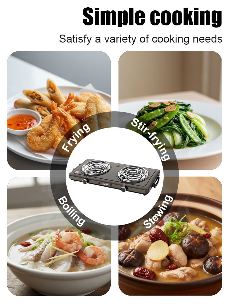 سونيفر SF-3070 لوح تسخين كهربا - مراجعة Hot Pot Portable Dual وسعره