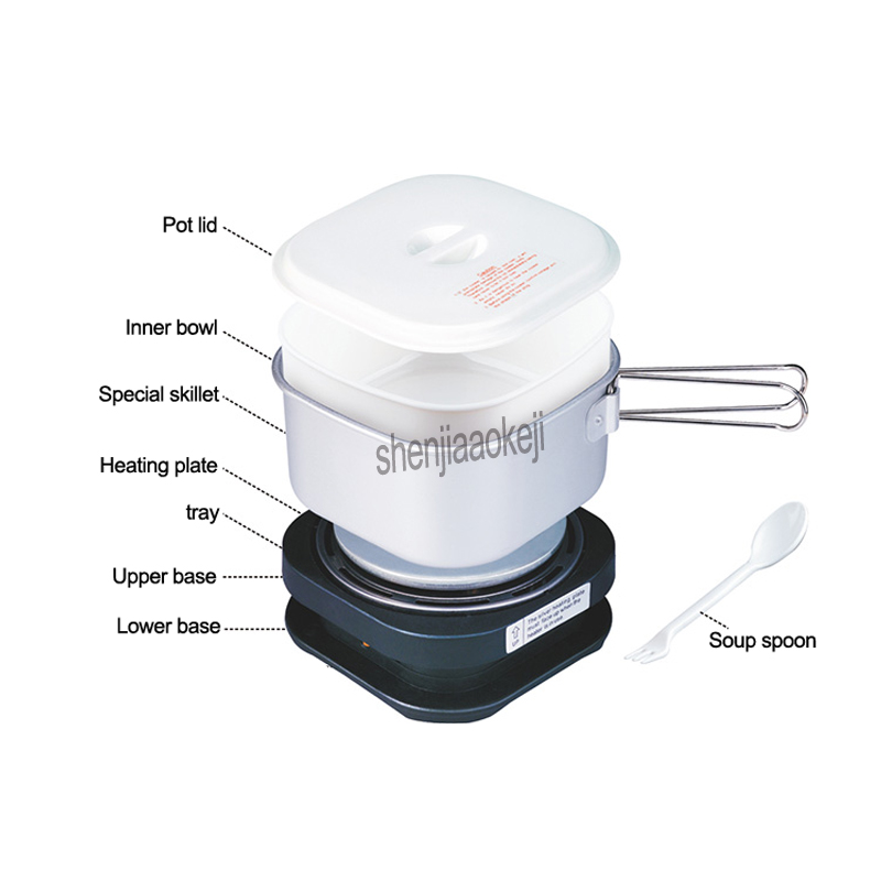 350 واط الجهد المزدوج المحمولة - مراجعة Hot Pot Portable Dual وسعره