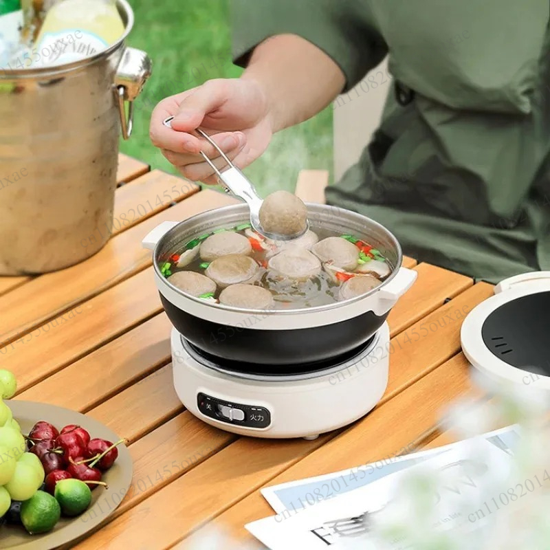 قدر طهي كهربائي محمول متعدد ال - مراجعة Hot Pot Portable Dual وسعره